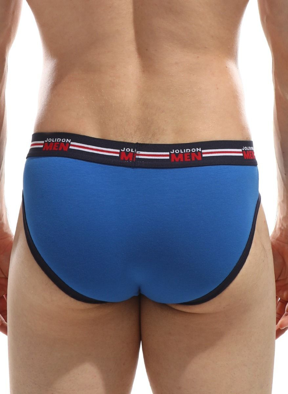 Мужские трусы-слипы с контрастной тесьмой (Размер: M) (Цвет: темно-синий)