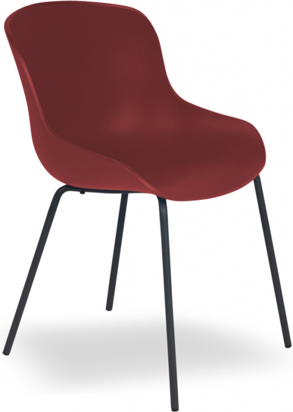 Стул пластиковый Papatya Globe-S ML, кирпично-красный
