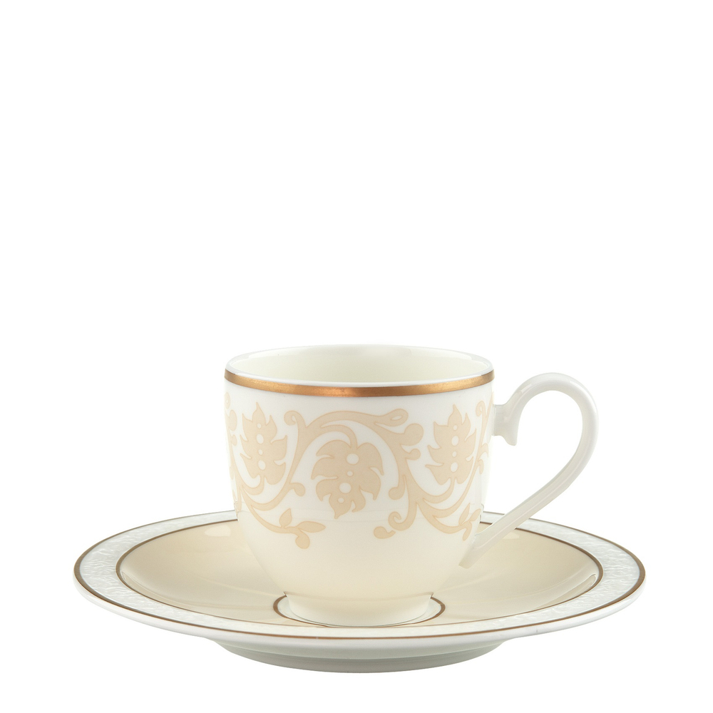 Villeroy & Boch Чашка с блюдцем Ivoire 100 мл для эспрессо 10-4390-1430 + 10-4390-1420