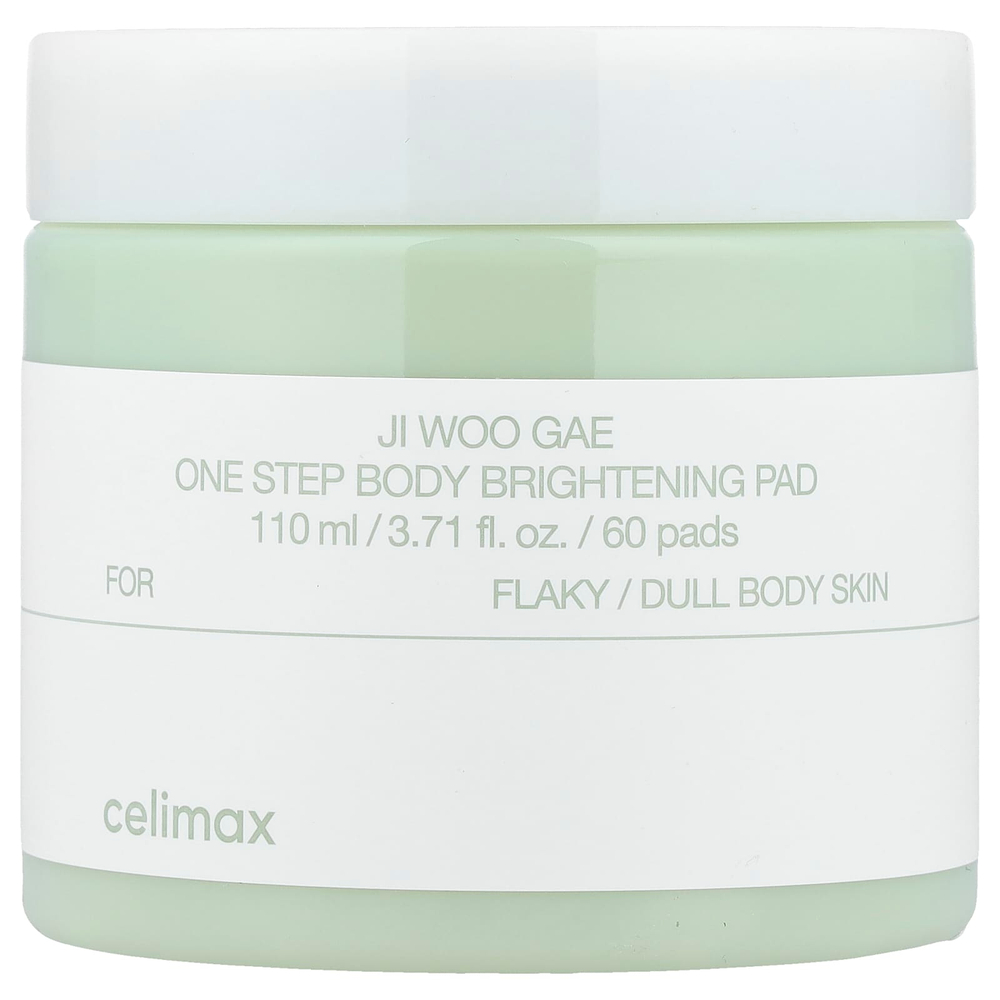 Celimax, Ji Woo Gae, One Step, осветляющие диски для тела, 60 шт., 110 мл (3,71 жидк. унции)