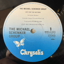 Винтажная виниловая пластинка LP The Michael Schenker Group Cry For The Nations (Япония 1981) (Без Оби) Maxi Single 45 RPM
