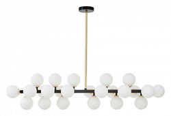 Люстра на штанге LUMINA DECO MARSIADA LDP 6033-24 BK+GD