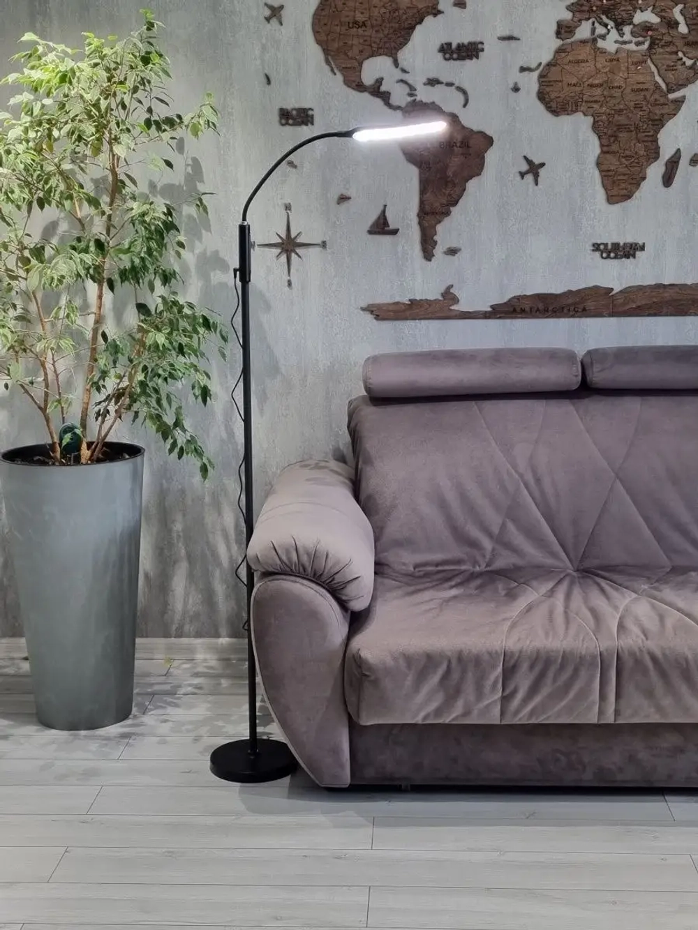 Светильник напольный светодиодный с пультом