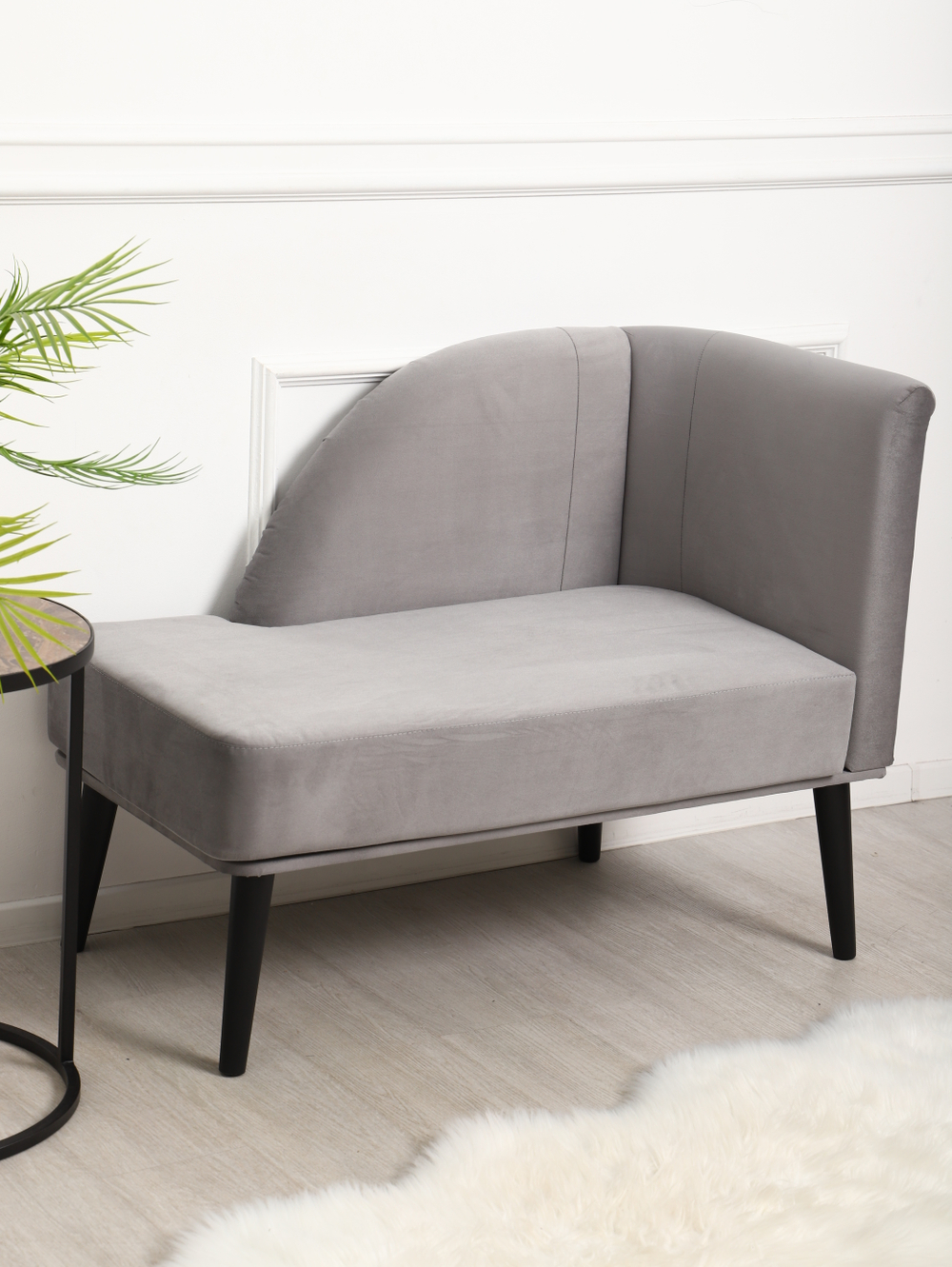 Кушетка Berger серый/венге