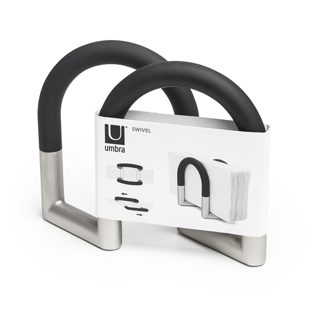 Держатель для салфеток swivel, черный/никель