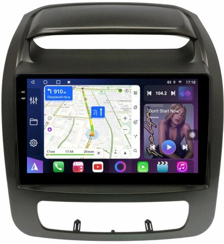 Магнитола для KIA Sorento 2 XM 2012-2020 (отдельный экран климата, без штатной КЗВ) - FarCar BM224NM монитор 9.5" QLED на Android 14, TS10, 4+32Гб, CarPlay, 4G SIM-слот