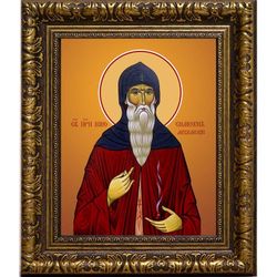 Шио (Симеон) Мгвимский преподобный. Икона на холсте.