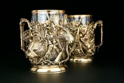 Набор подстаканников "Трофейный" 2шт. в подарочном кейсе