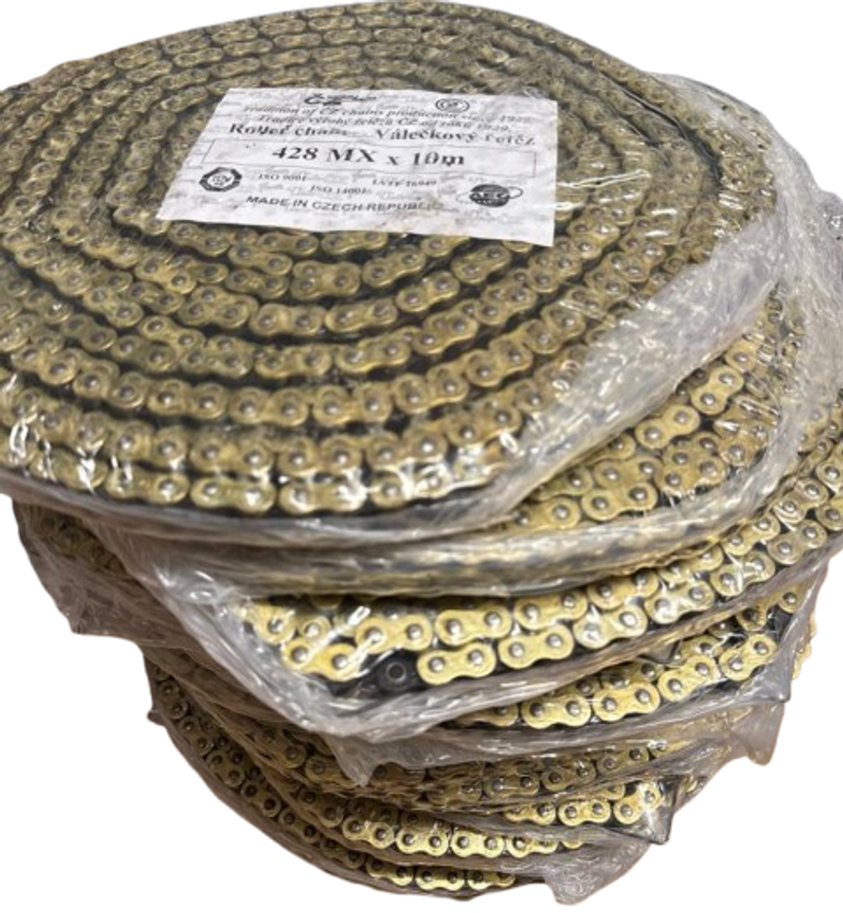 Цепь 428 CZ Gold 10м