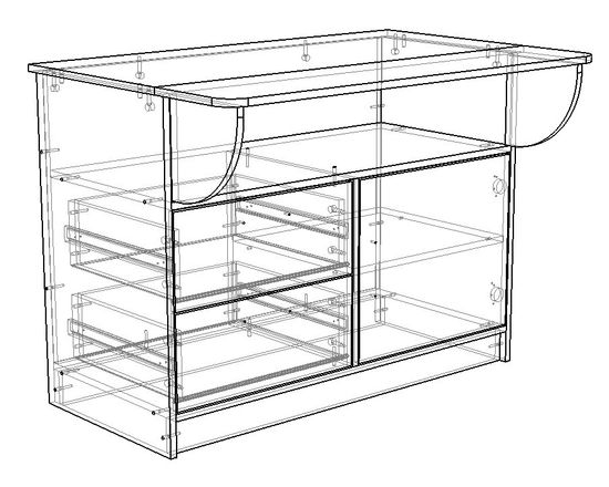 Стол  КЕЛЬВИН правый