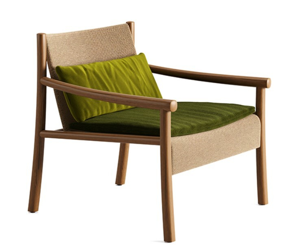 Кресло Kata ARPER массив тика/ткань/ black,charcoal 775х770х760h