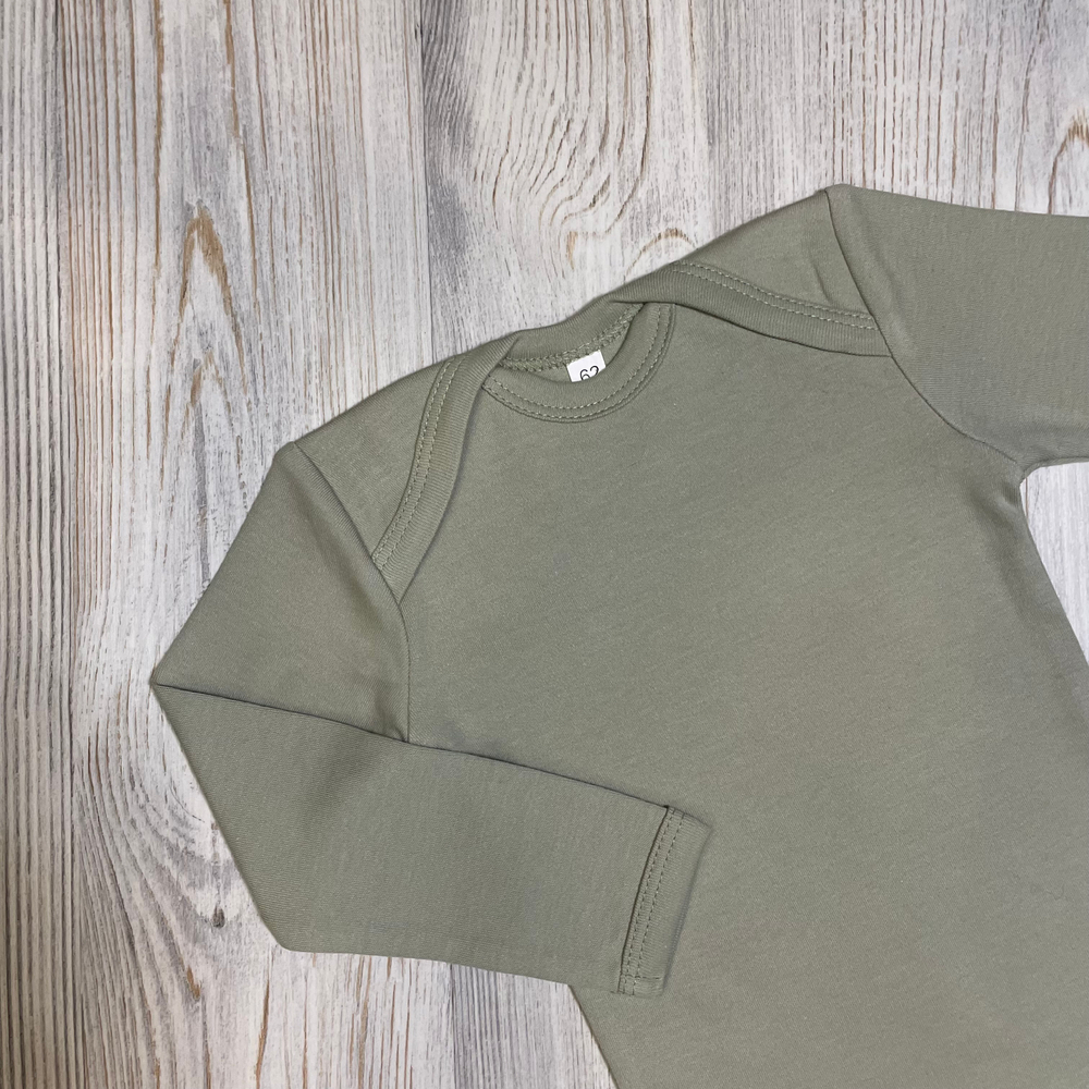 Боди длинный рукав Шалфей