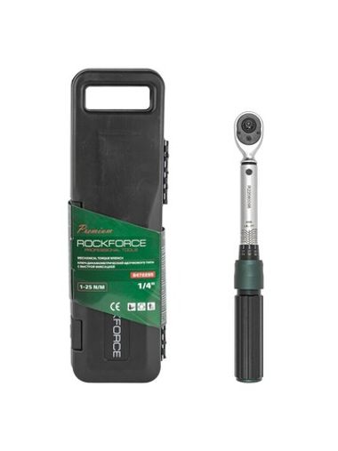 Ключ динамометрический щелчкового типа с быстрой фиксацией ''Premium''1-25Нм, 1/4'' RockForce##Rock FORCE RF-6472285