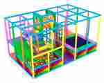 Детский игровой лабиринт с крышей «Палитра радости» 6,15×3,69×3,2 м