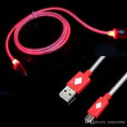 Кабель USB/Micro светящийся Full Power red