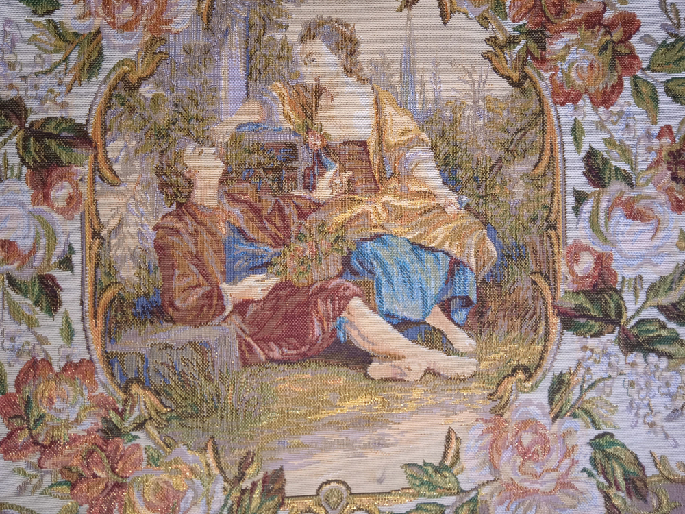 Декоративная гобеленовая наволочка для интерьерной подушки Рандеву 68х47