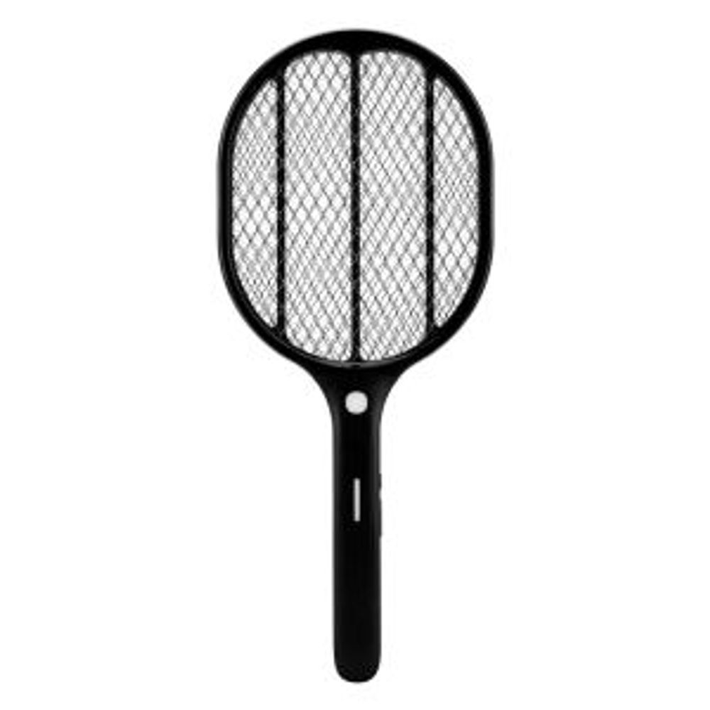 Мухобойка электрическая RX-460 Black, с фонариком и аккумулятором REXANT