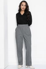 Брюки Кларисса (черно-белые) Б12351-18 LT Collection