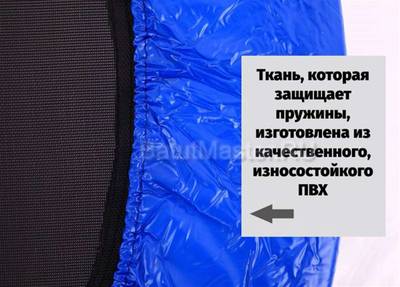 Каркасный батут, диаметр 3,3 фт, синий