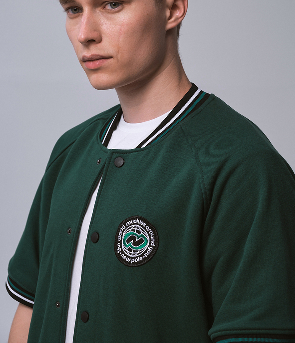 Short Sleeve Bomber Зеленый
