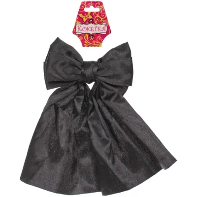 Заколка-автомат для волос «ПЕРСЕЯ», цвет черный, 13*8*18,5см (блистер Кокетка)