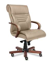 Кресло для руководителя Basel B бежевая кожа
