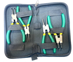 Набор клещей для снятия стопорных колец 5", 4 предметов, арт. № HZ 25.1.059S  horex