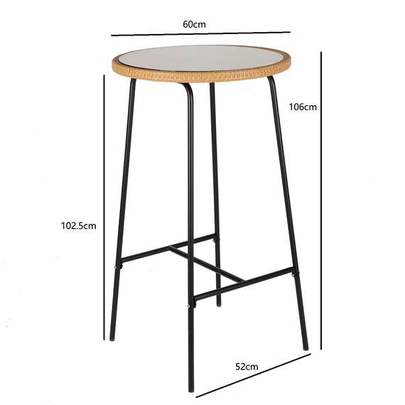 Барный стол Vetle, Ø60х110 см