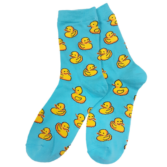 Носки Желтая уточка на светло голубом, р-р 35-39