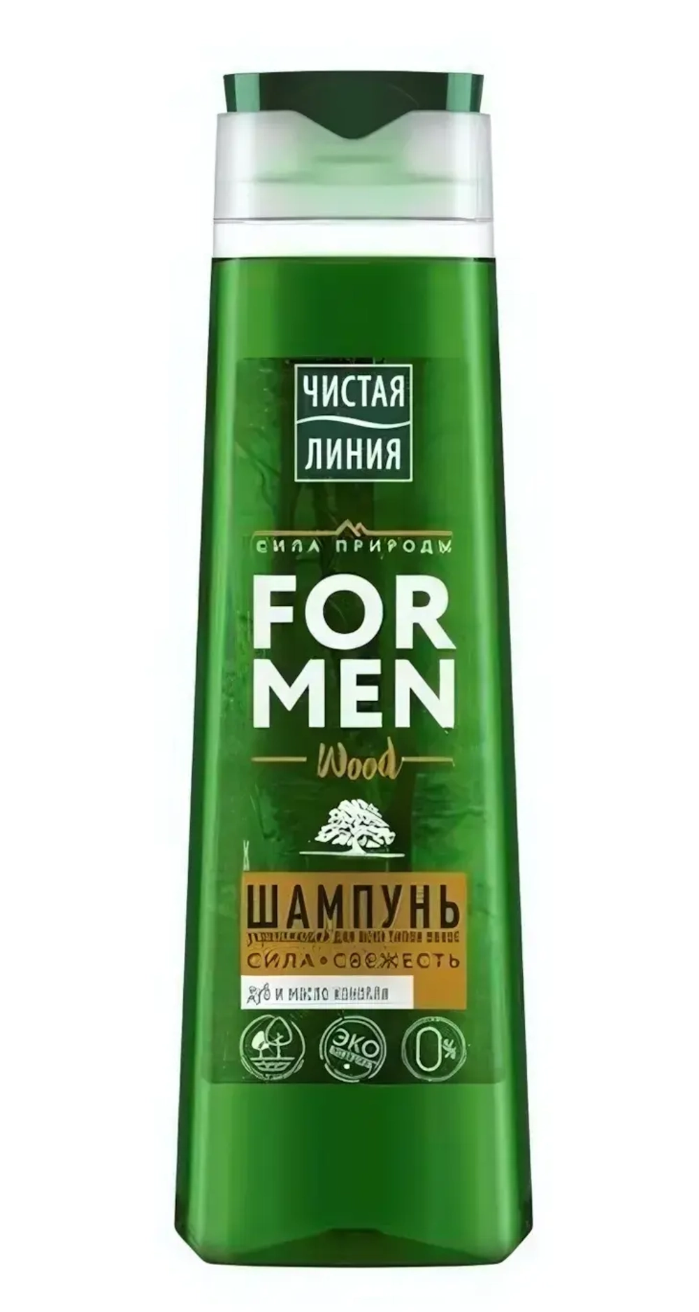 Шампунь для волос мужской ЧИСТАЯ ЛИНИЯ Укрепляющий 400мл