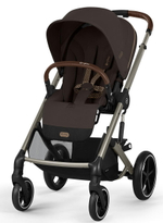 Коляска Cybex Balios S Lux TPE complete Cloud G Moon Black Plus Base G 4 в 1 Chocolate Brown с дождевиками