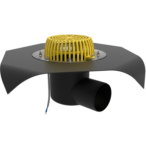 ТП-64/B-Э Воронка с горизонтальным выпуском D110 с полимербитумным полотном