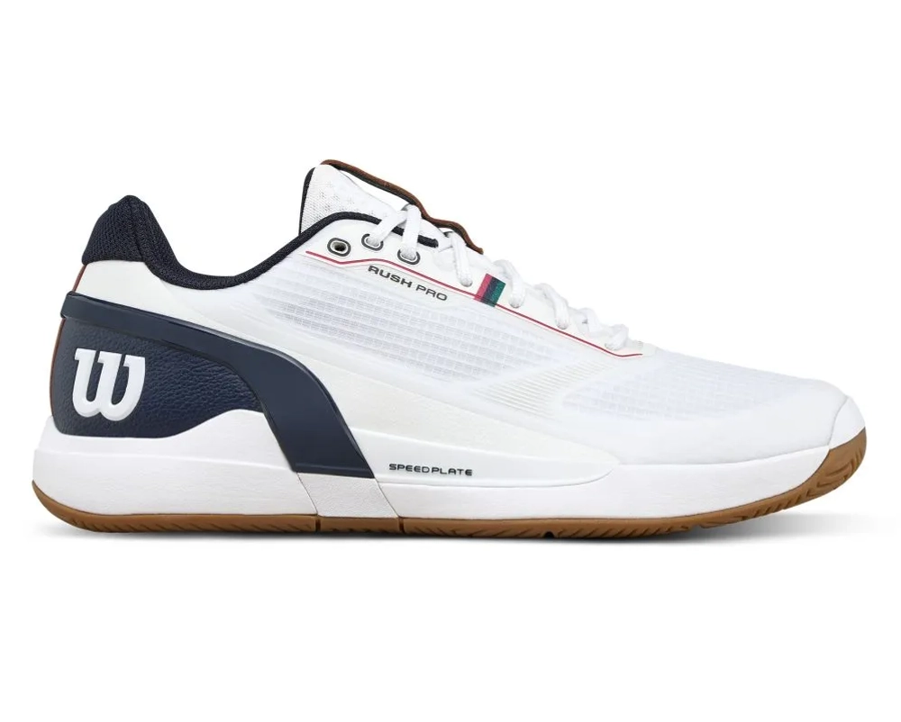 Мужские кроссовки теннисные Wilson Rush Pro 5 - white/navy blazer/gum1a