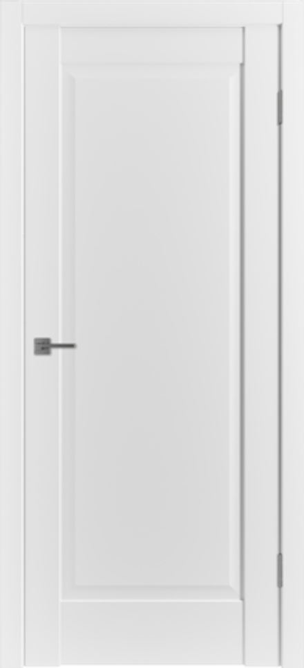 Межкомнатная дверь  VFD (ВФД) ER1 ДГ Emalex Ice (матовая белая, без текстуры)
