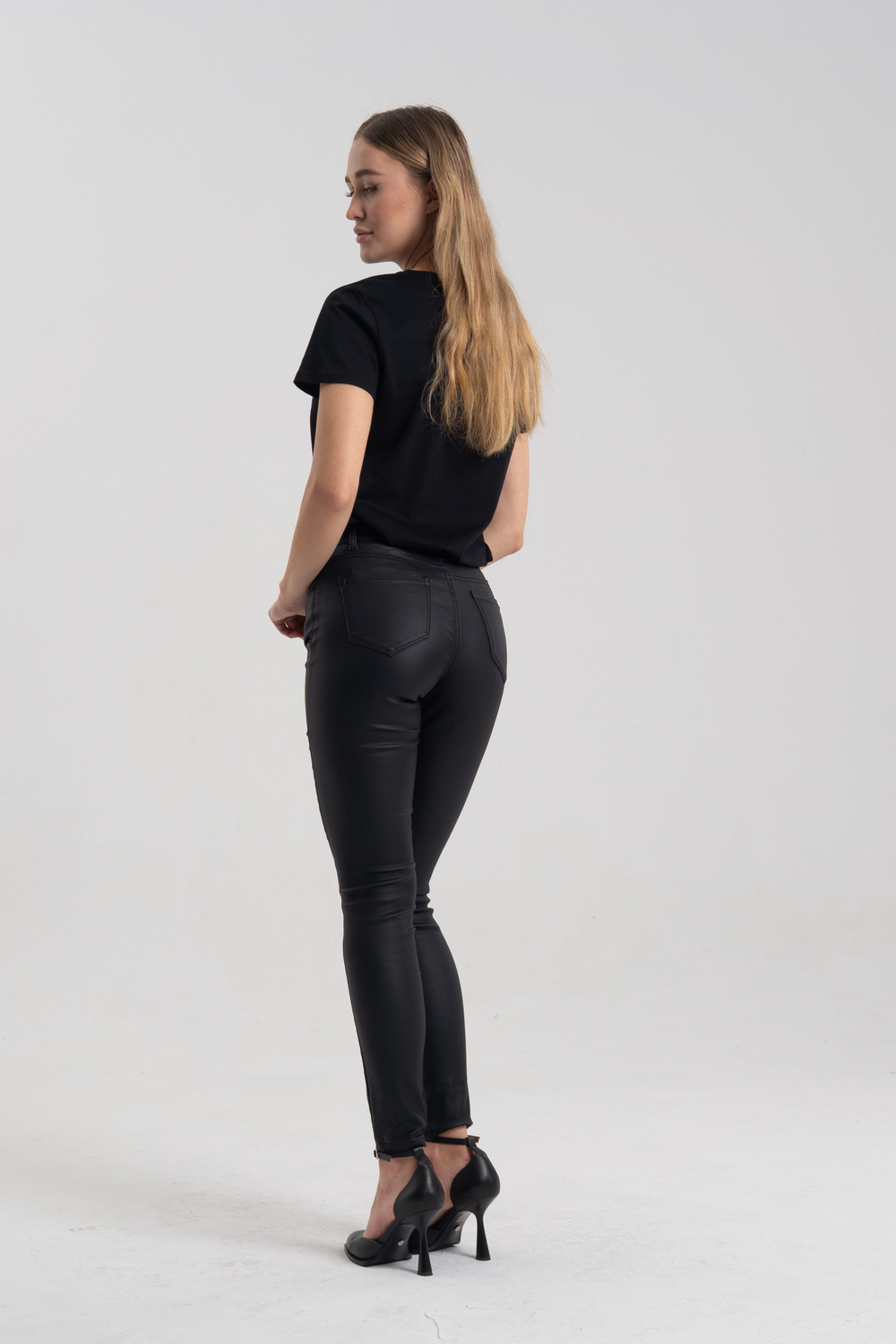 Брюки экокожа