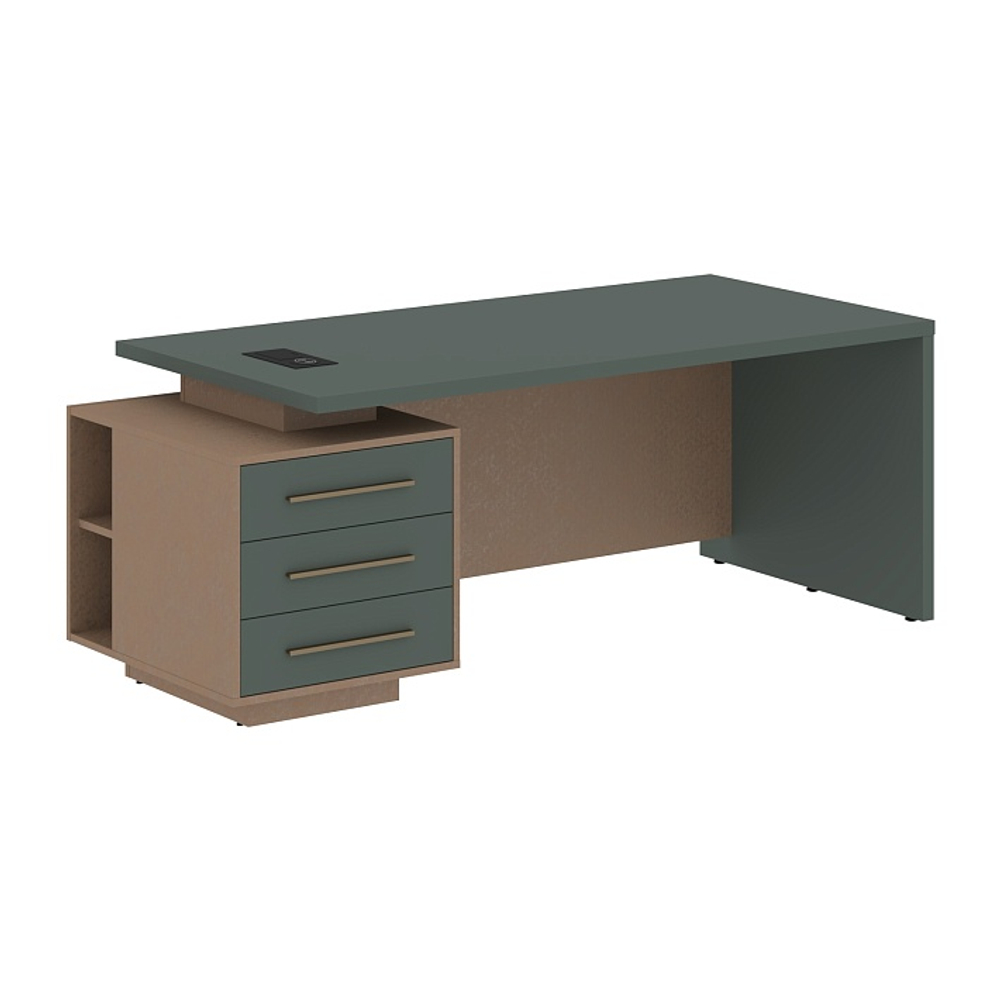 Стол руководителя с тумбой тип 1 VELION