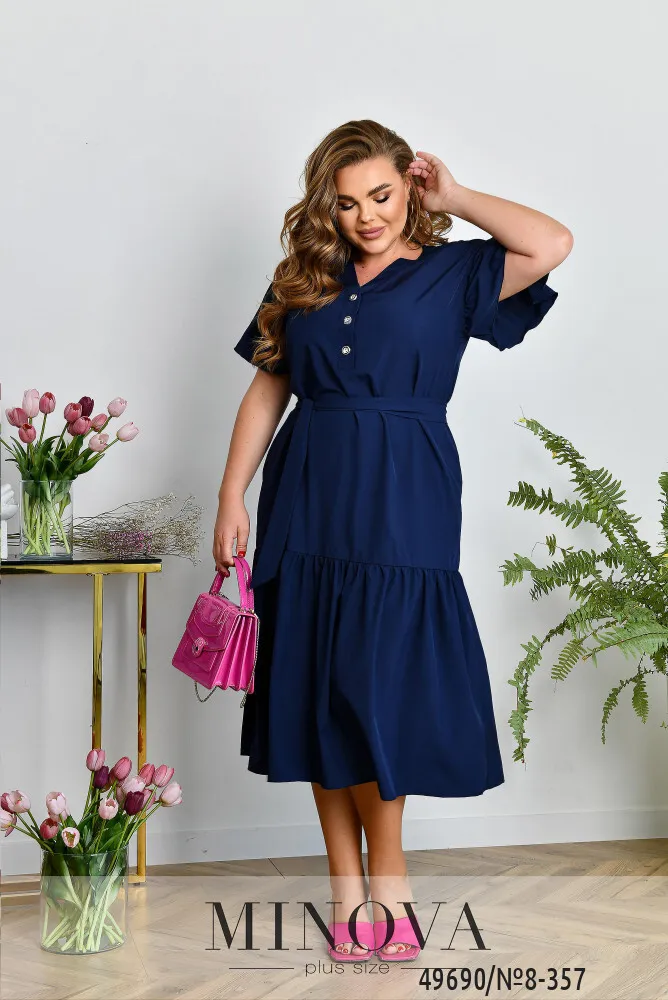 Платье 8-357-синий Minova