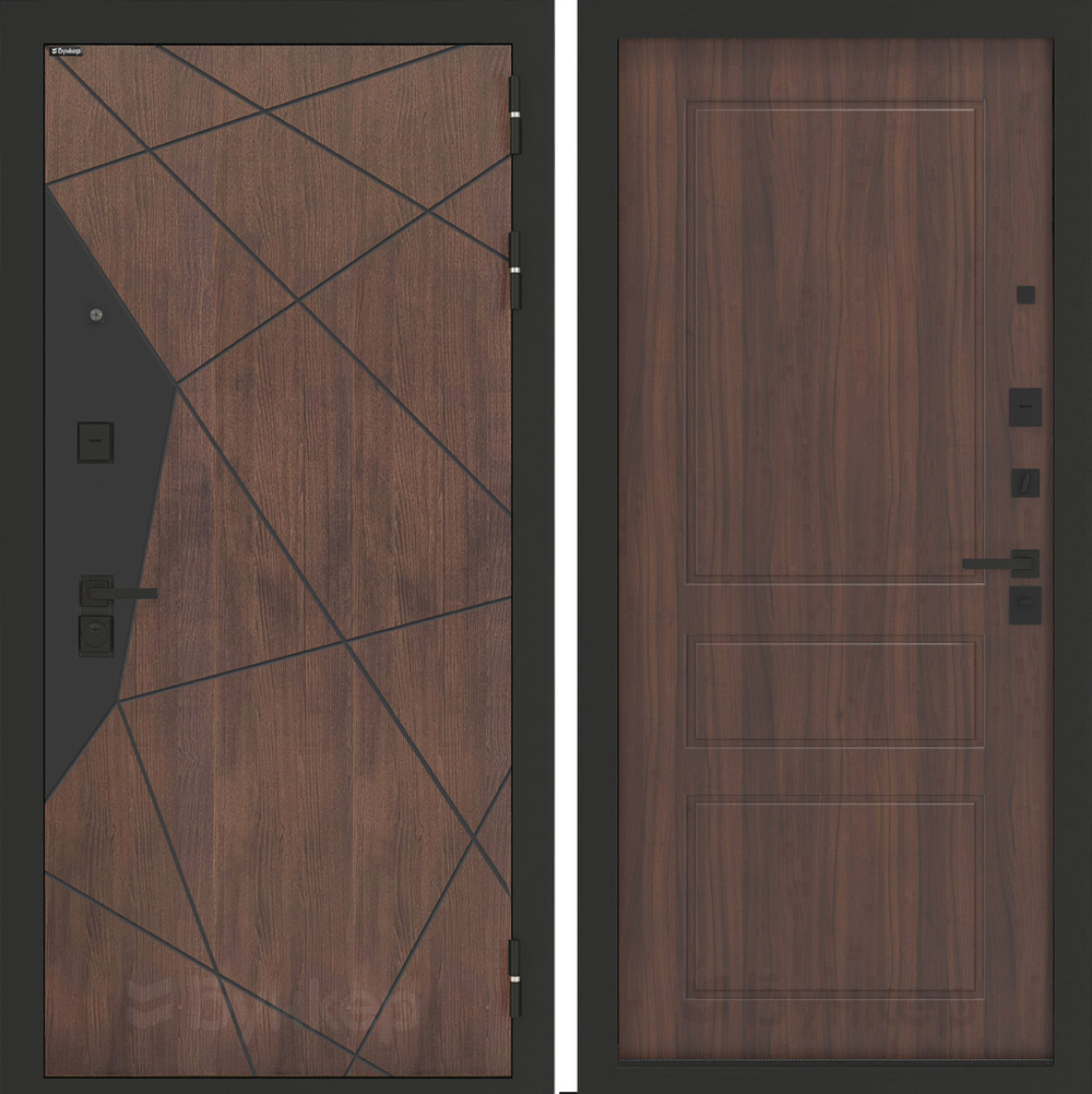 Входная дверь Бункер BN-14 - 03 Орех бренди