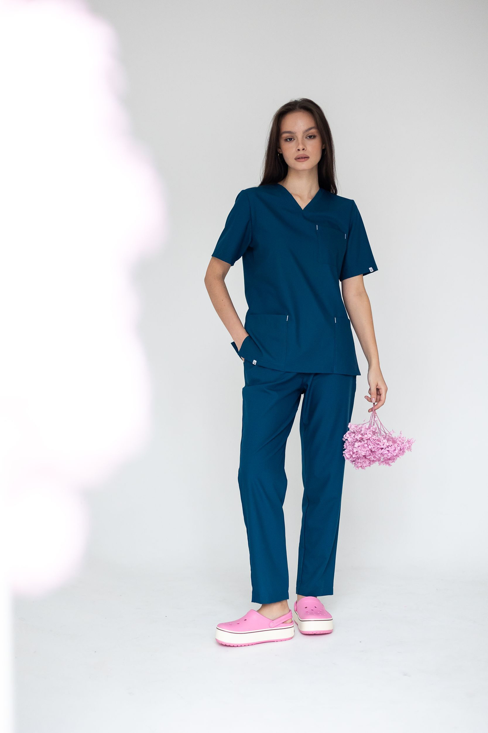 Блуза женская м640 toray стретч opal blue