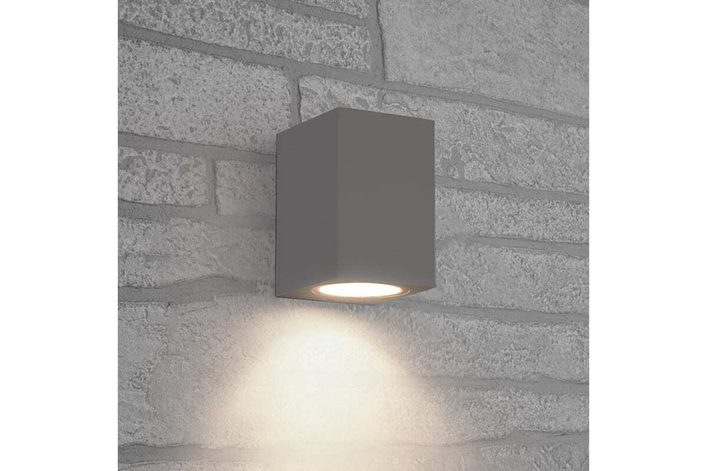 Светильник архитектурный DH050 ,на стену, GU10 230V, серый Feron