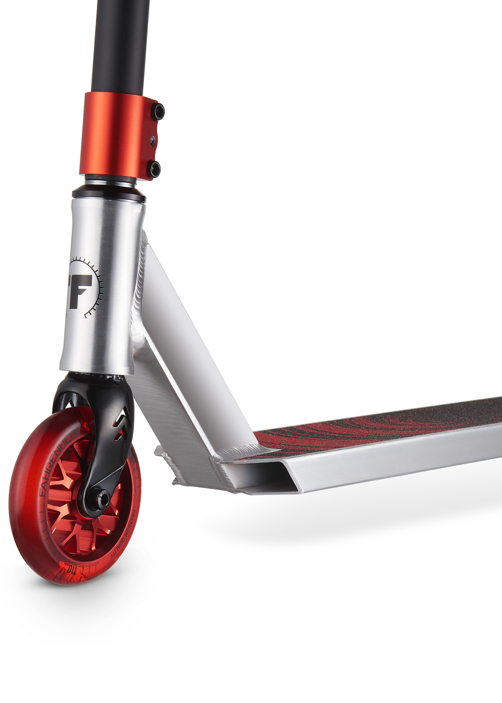 Самокат трюковой Fahrenheit F2 черный/серебристый/красный