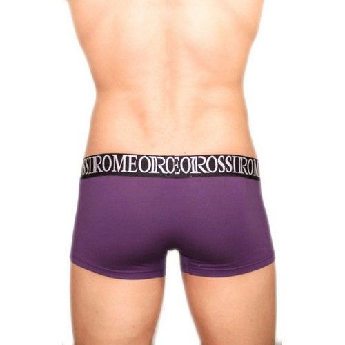 Мужские трусы хипсы баклажановые Romeo Rossi  Bik Violet Boxers RR5002-4