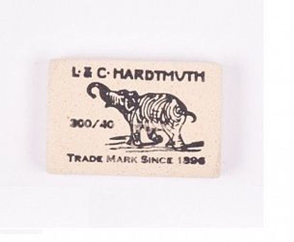 Ластик KOH-I-NOOR ELEPHANT 300/40 каучук 35х28х7 мм белый прямоуг.