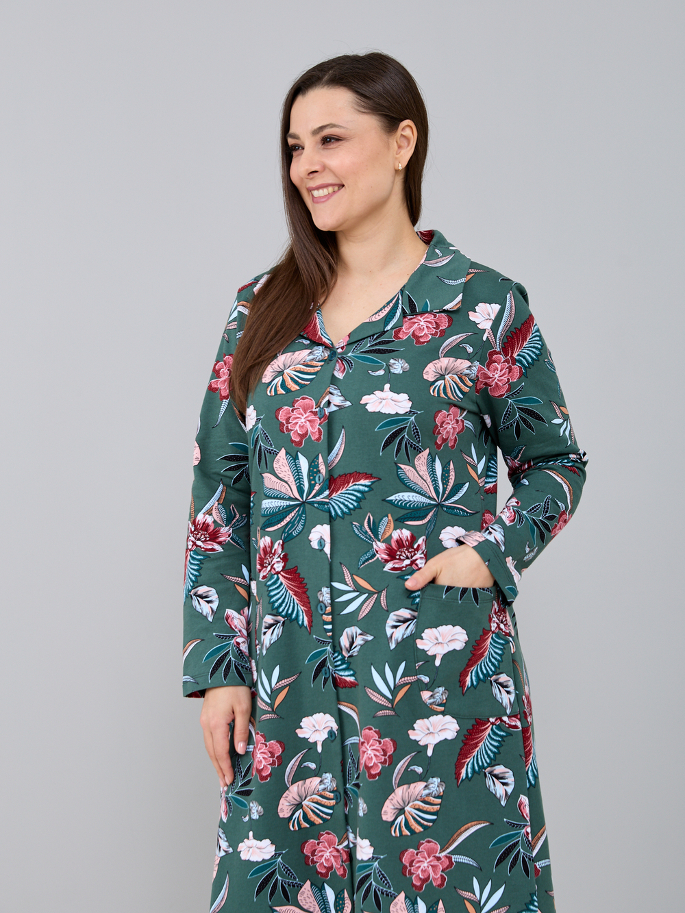 Халат Х-552/хаки-тропик