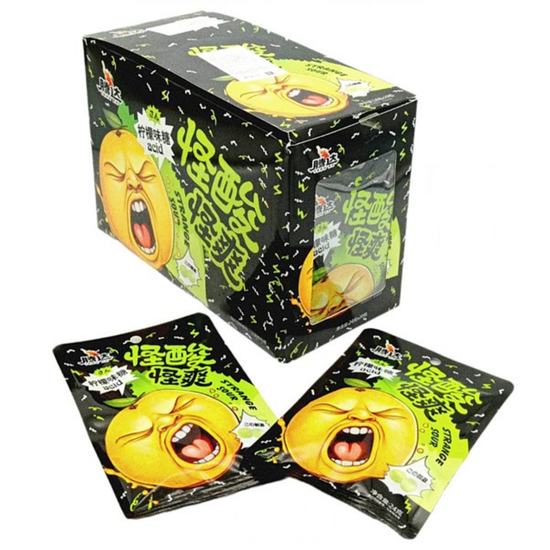 Кислые конфеты фруктовые Teng Da Лимон, 24 гр (Китай)