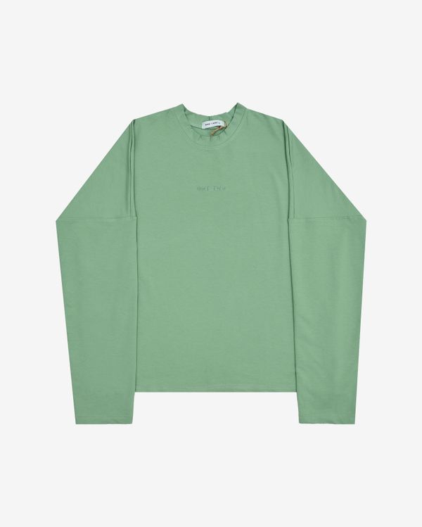 Лонгслив Logo Basil зеленый - фото 1