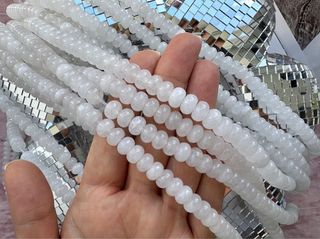 Нить бусин из кварца 8мм, рондель