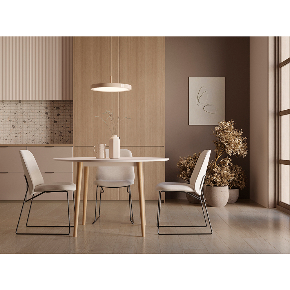 Стул niels, рогожка, светло-серый