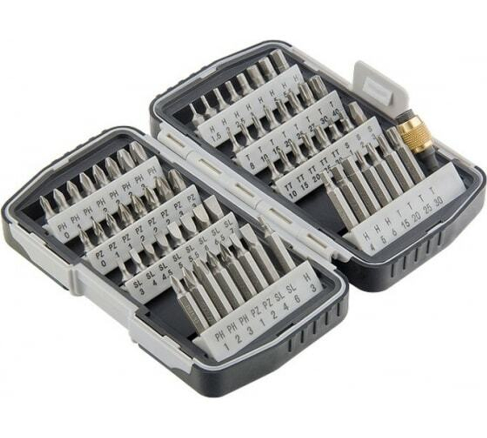 НАБОР БИТ MATRIX МАГНИТНЫЙ АДАПТЕР, CRV, В ПЛАСТ.БОКСЕ, 64 ШТ 11327