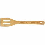 Лопатка бамбуковая с прорезями 30*6см «Люблю готовить» Селфи